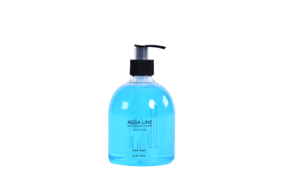 Pump Bottle Hand Wash Clear blue 500ml